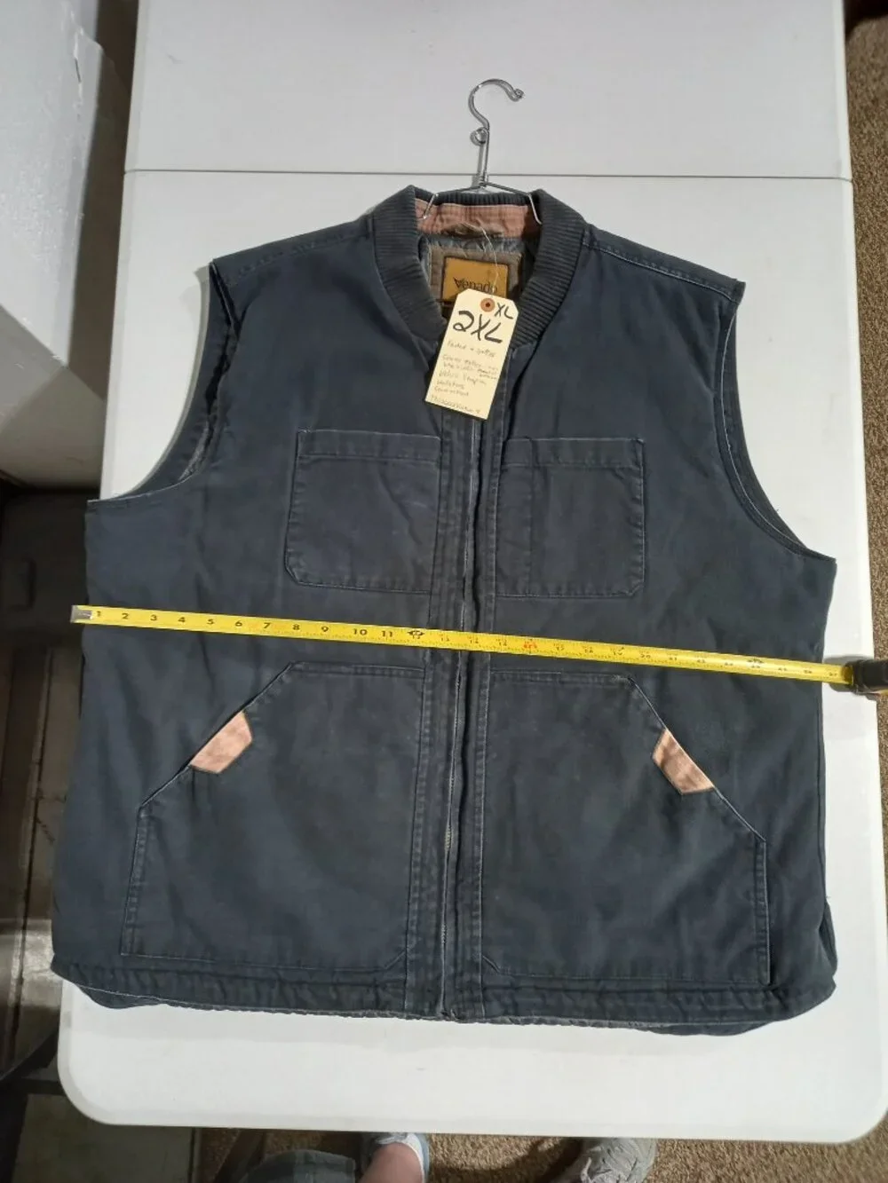 Concealed Carry Canvas Vest - Black | XL (2XL tag) - Picture 10 of 12